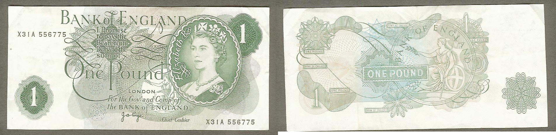 1 Pound ANGLETERRE 1970 TTB+